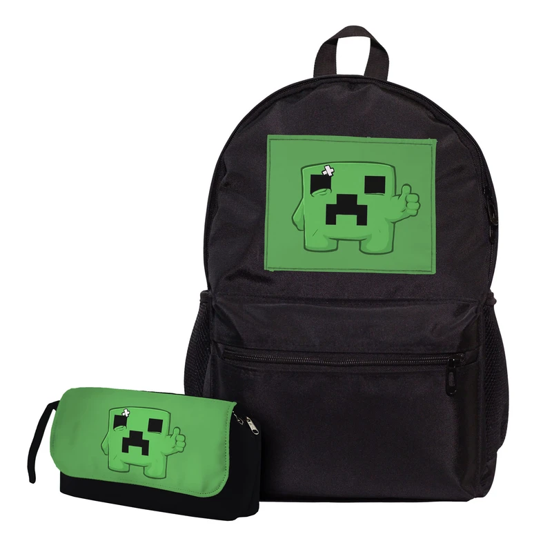 کوله پشتی مدل بازی ماینکرافت Minecraft به همراه جامدادی