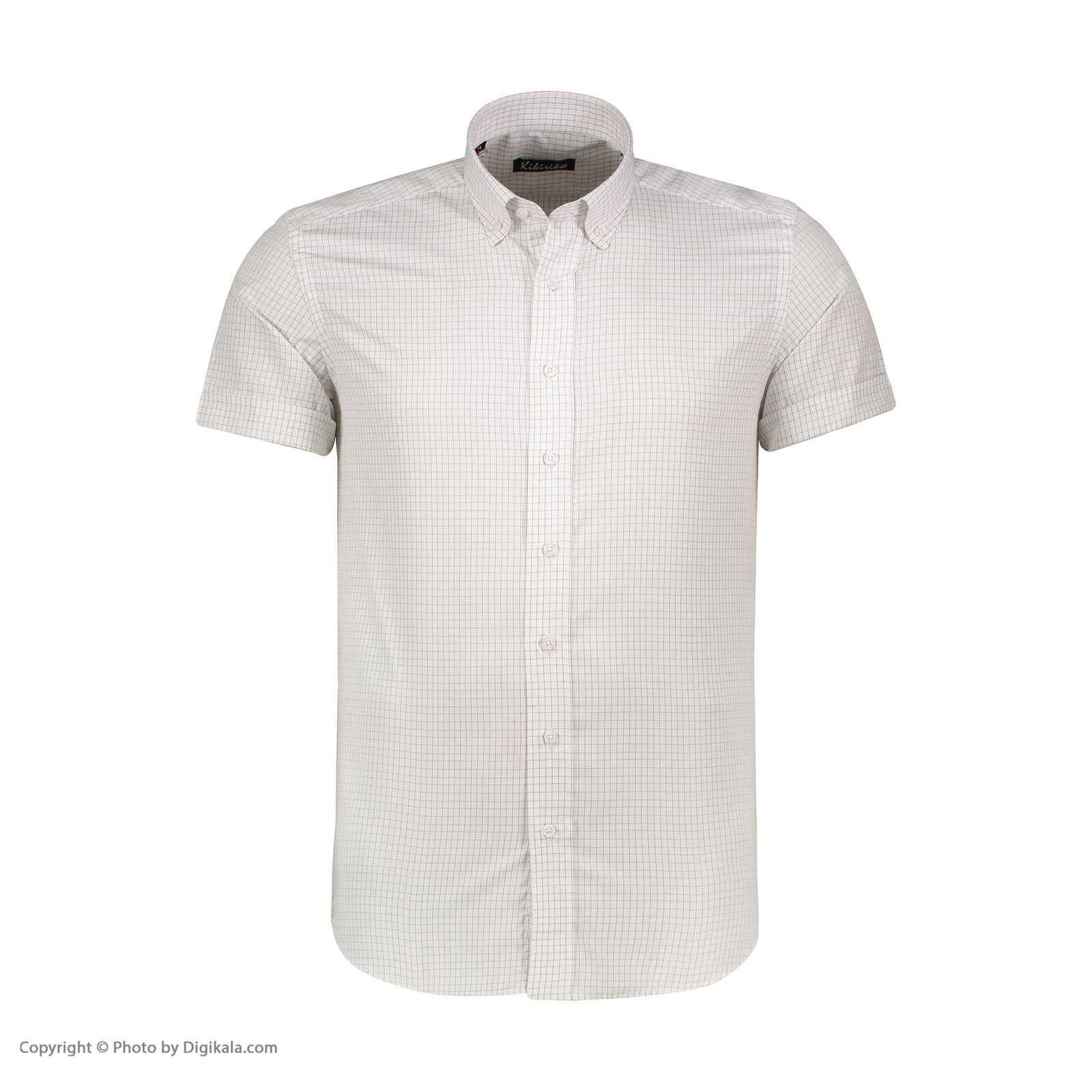 پیراهن آستین کوتاه مردانه کیکی رایکی مدل MBB20169-365 -  - 2