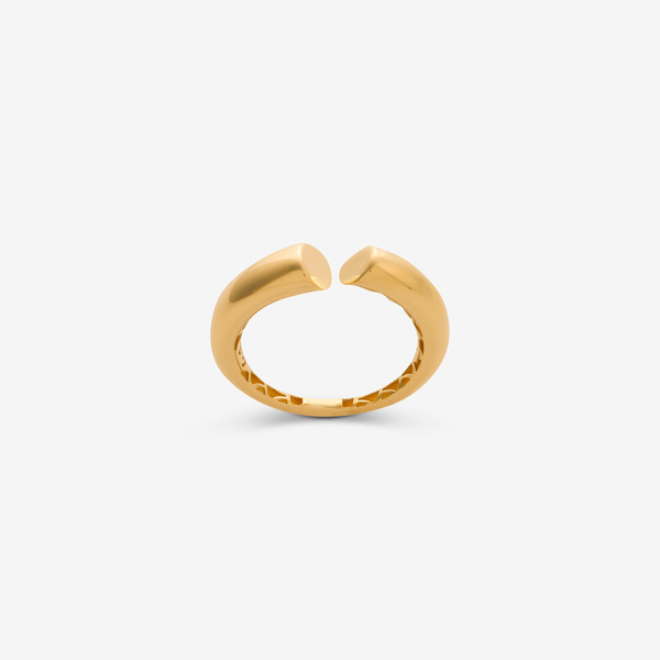 انگشتر طلا 18 عیار زنانه گلدم مدل R344005 سایز 56