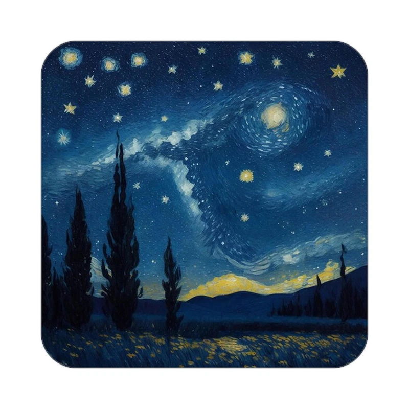 زیر لیوانی کاکتی طرح ماه و ستاره مدل mp53255