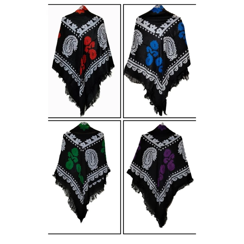 عکس شماره 12 : روسری دست دوز زنانه مدل گلونی سنتی ریشه دار کد 150-150