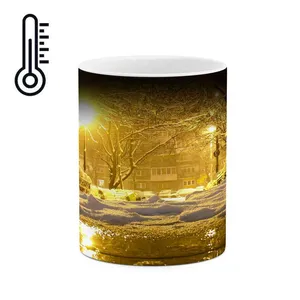 ماگ حرارتی کاکتی مدل منظره برفی کد mgh14858