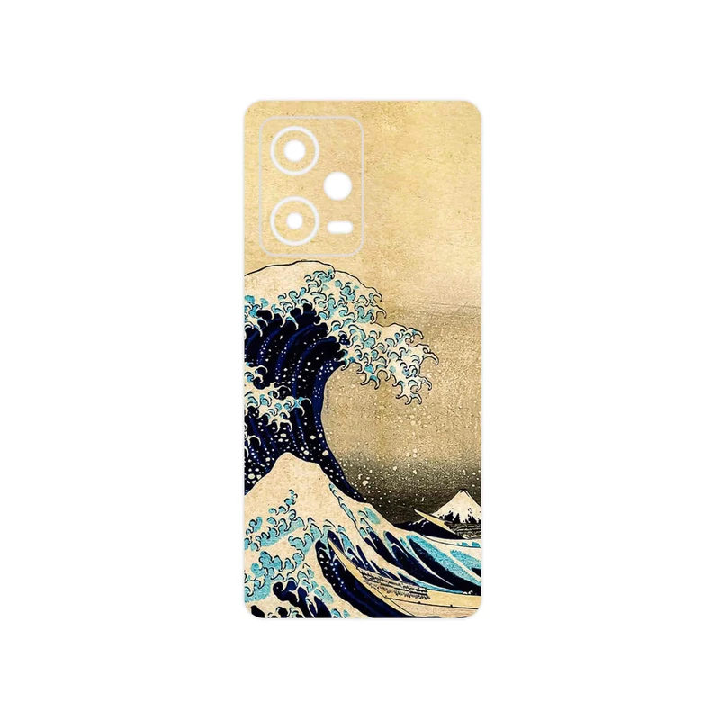 برچسب پوششی ماهوت مدل The Great Wave off Kanagawa of Hokusai مناسب برای گوشی موبایل شیائومی Redmi Note 12 Pro