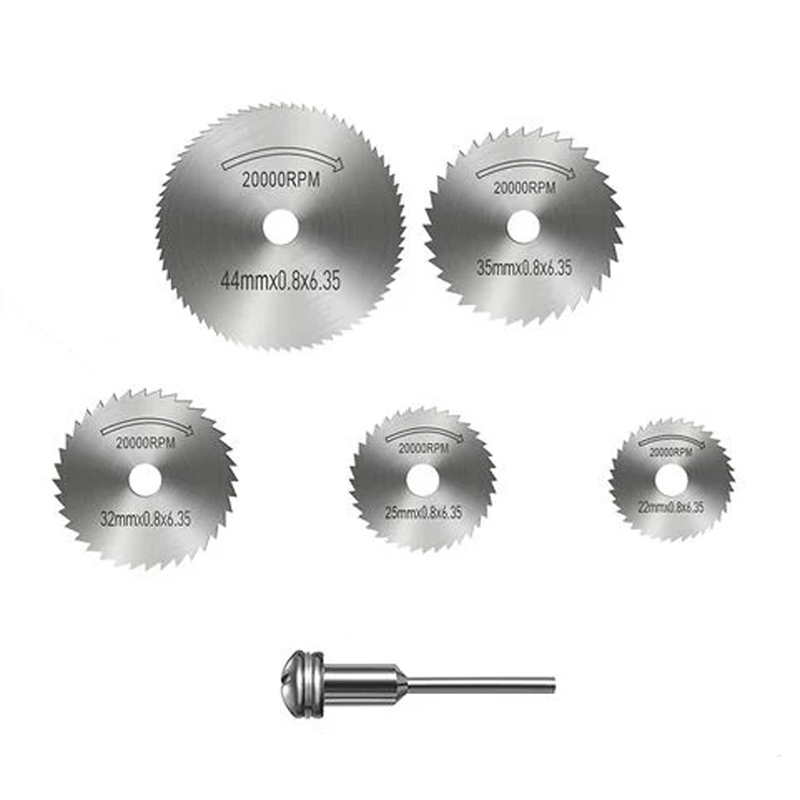 صفحه برش فرز مینیاتوری مدل HSS -20000RPM مجموعه 6 عددی