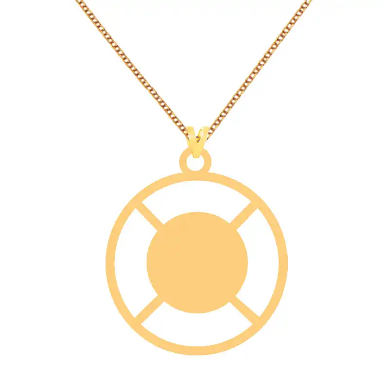 گردنبند طلا 18 عیار زنانه کرابو مدل شکل هندسی Kr72851