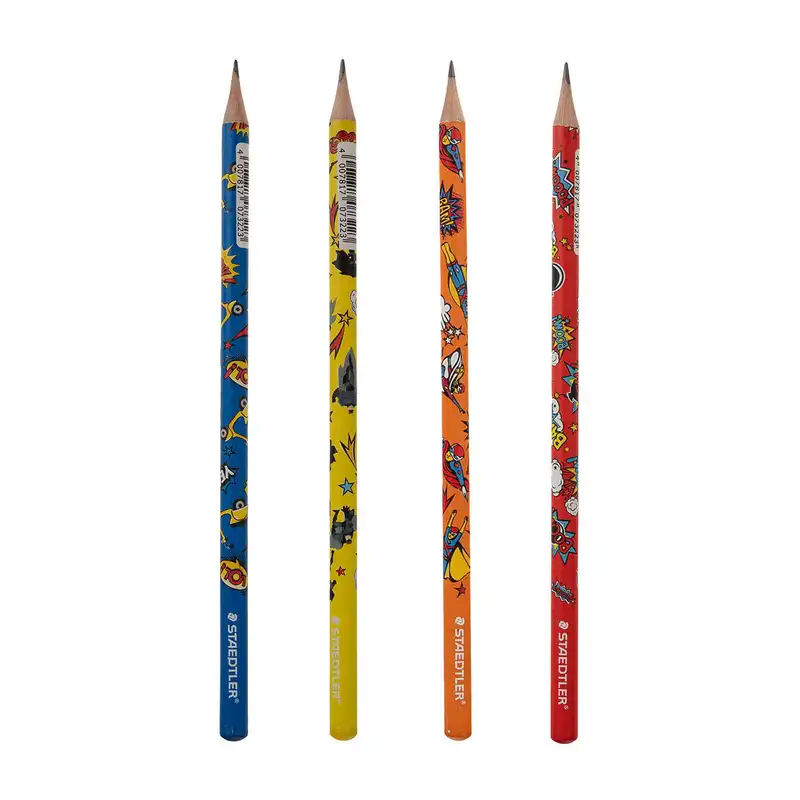 مداد مشکی استدلر مدل Motif Comic کد 131HB-CO بسته 4 عددی