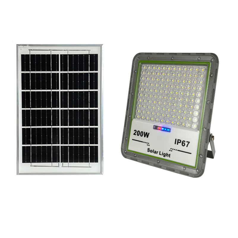 پروژکتور خورشیدی 200 وات مدل Outdoor Floodlight به همراه پنل خورشیدی