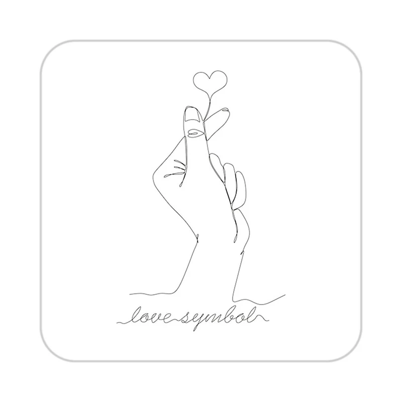 زیر لیوانی کاکتی طرح عاشقانه مدل mp36785