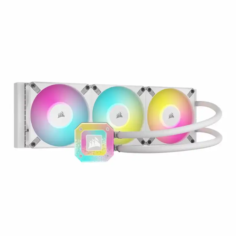 خنک کننده پردازنده کورسیر مدل iCUE H150i ELITE CAPELLIX XT WHITE Edition