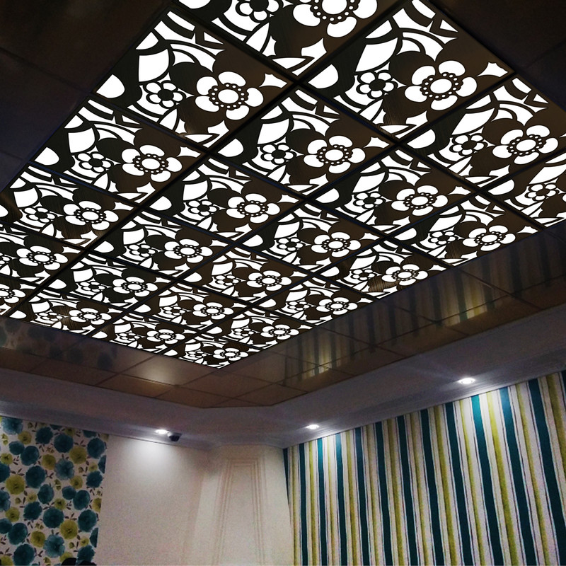 تایل سقفی آسمان مجازی بنی دکو مدل MC27 اندازه 60x60 سانتی متر مجموعه 4 عددی