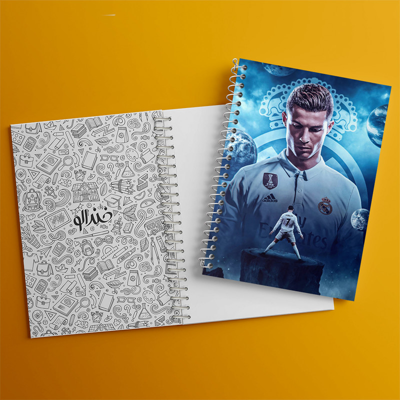 دفتر نقاشی 50 برگ خندالو طرح کریستیانو رونالدو کد N51
