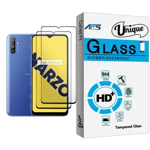 AFS Unique Glass MIX002 Screen Protector For Realme Narzo 10A Pack Of 2
