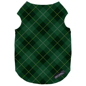 لباس سگ و گربه 27 طرح Plaid Green کد MH127 سایز S