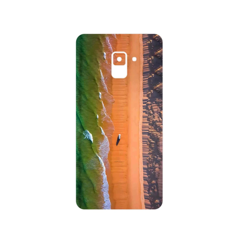 برچسب پوششی ماهوت مدل Beach and Green Sea مناسب برای گوشی موبایل سامسونگ Galaxy A8 Plus 2018