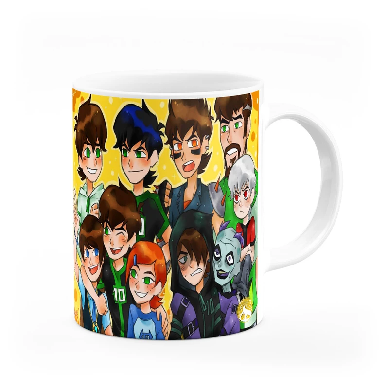 ماگ هومرو طرح انیمیشن بن تن Ben10 مدل MG3362