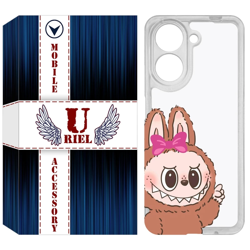 کاور یوریل مدل Clear کد 109 طرح لبوبو Labubu مناسب برای گوشی موبایل شیائومی Redmi A5 4G / Poco C71