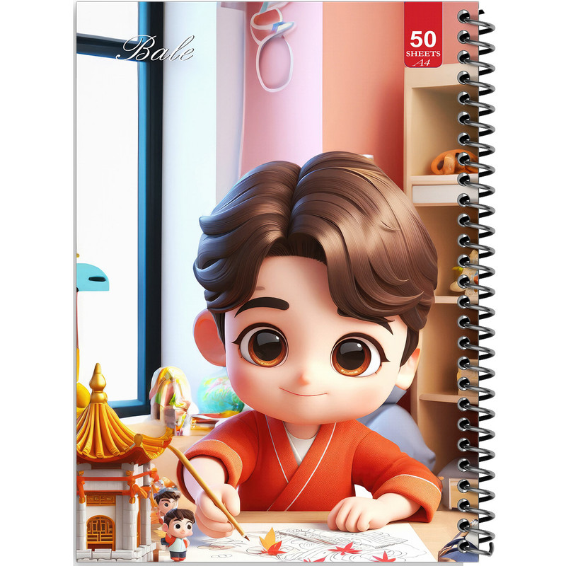 دفتر نقاشی 50 برگ انتشارات بله طرح پسرانه کد A4-L627