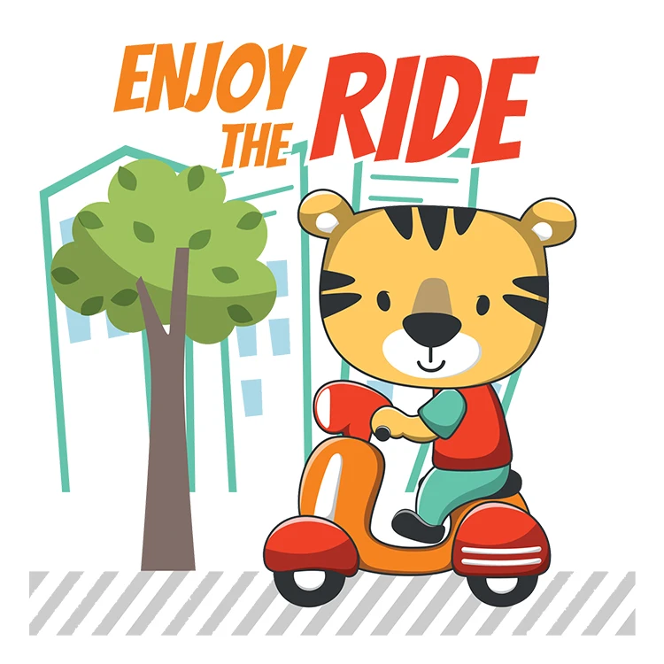 استیکر پارچه و لباس پاد آفرین مدل کارتونی کد S1669