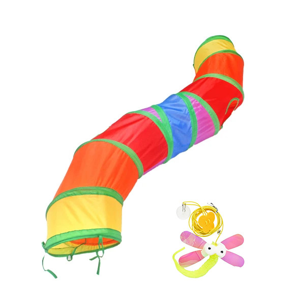 اسباب بازی سگ و گربه مدل تونل و سنجاقک بازی مجموعه دو عددی