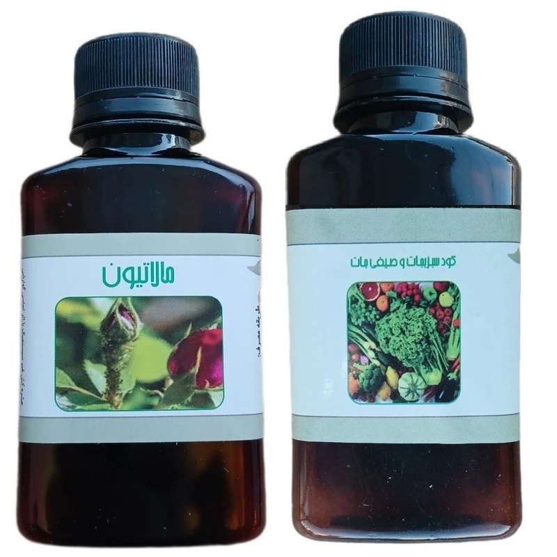 کود مایع سبزیجات و صیفی جات و مالاتیون مدل life - D حجم 110 میلی لیتر بسته 2 عددی