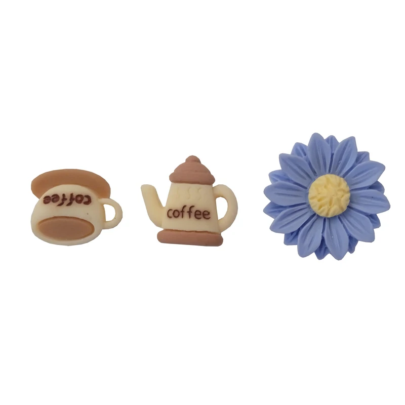 فیمو مدل گل و قهوه بسته 3 عددی