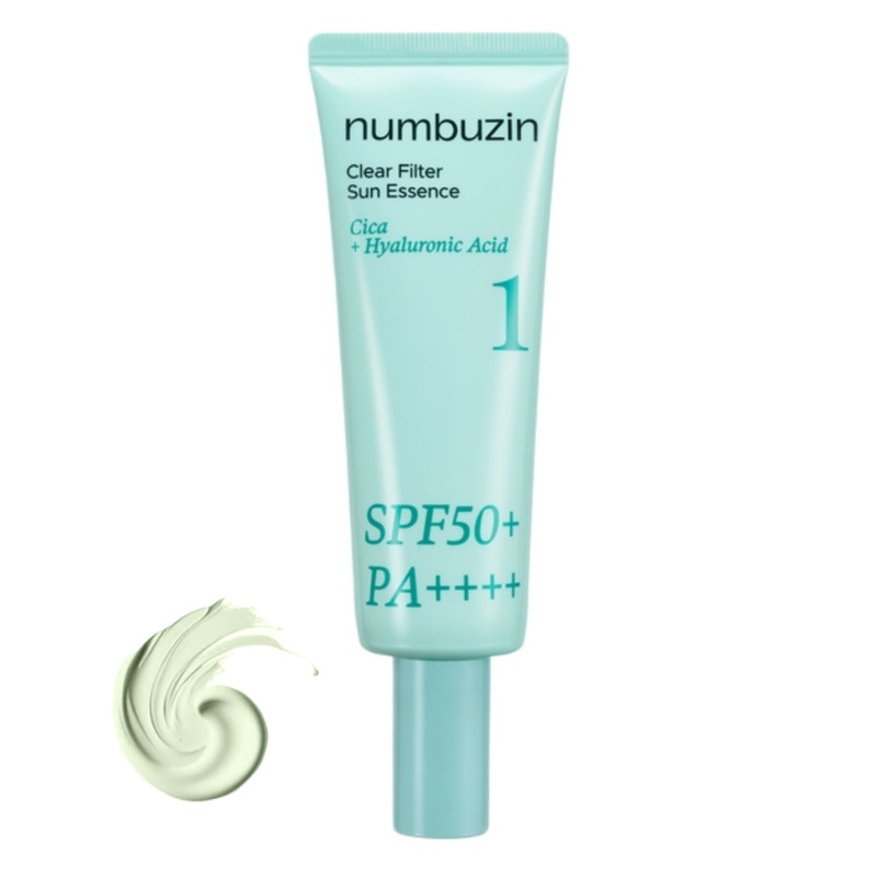 کرم ضد آفتاب رنگی صورت  نامبوزین SPF 50 مدل  Clear Filter 1  محافظ در برابر UVA و UVB تنالیته رنگ لایت مناسب برای انواع پوست  حجم 50 میلی لیتر