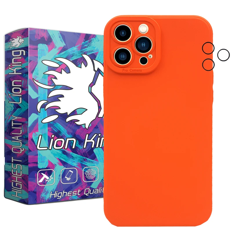   کاور لاین کینگ مدل SILI2022 مناسب برای گوشی موبایل  اپل IPhone 13 pro Max  به همراه  محافظ لنز