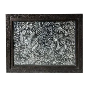  تابلو قلمزنی مدل ققنوس کد t1001