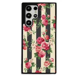 AKAM AMCWSGS22U-FLOWERS15 Cover For Samsung Galaxy S21 Ultra