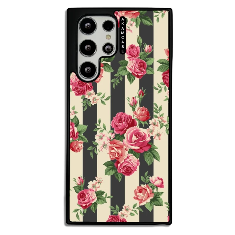 کاور آکام مدل AMCWSGS22U-FLOWERS15 مناسب برای گوشی موبایل سامسونگ Galaxy S22 Ultra