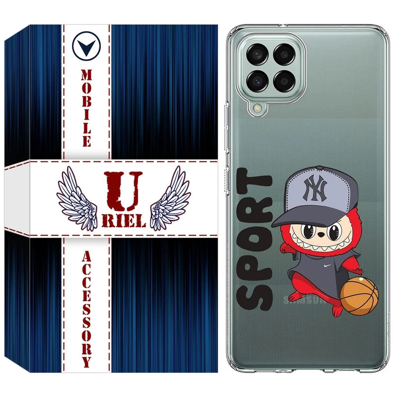 کاور یوریل قاب مدل Clear کد 148 طرح لبوبو Labubu مناسب برای گوشی موبایل سامسونگ Galaxy M33