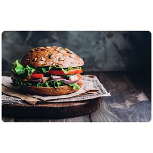 پادری مدل سه لایه طرح همبرگر کد 1628 سایز 75x45 سانتی متر