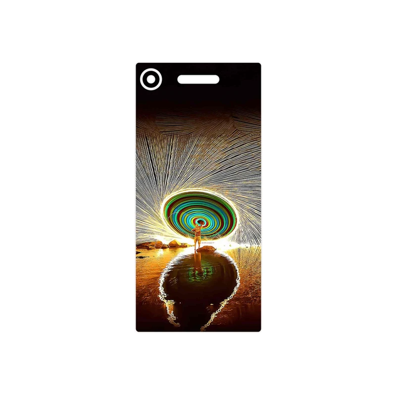برچسب پوششی ماهوت مدل Night Light Fountain مناسب برای گوشی موبایل سونی Xperia XZ1