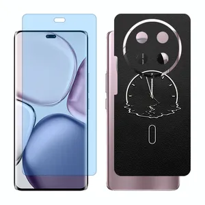 Glass Together model matte anti bluescreen protector suitable for Honor X9c mobile phone with back cover sticker