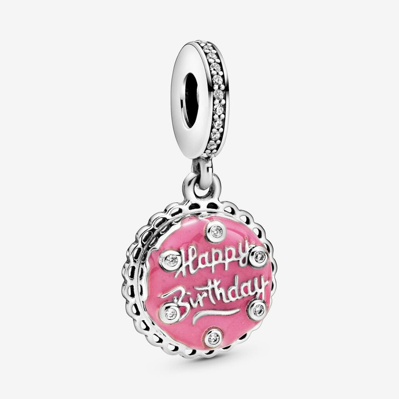 آویز گردنبند و دستبند نقره زنانه پاندورا مدل Birthday Cake Dangle Charm