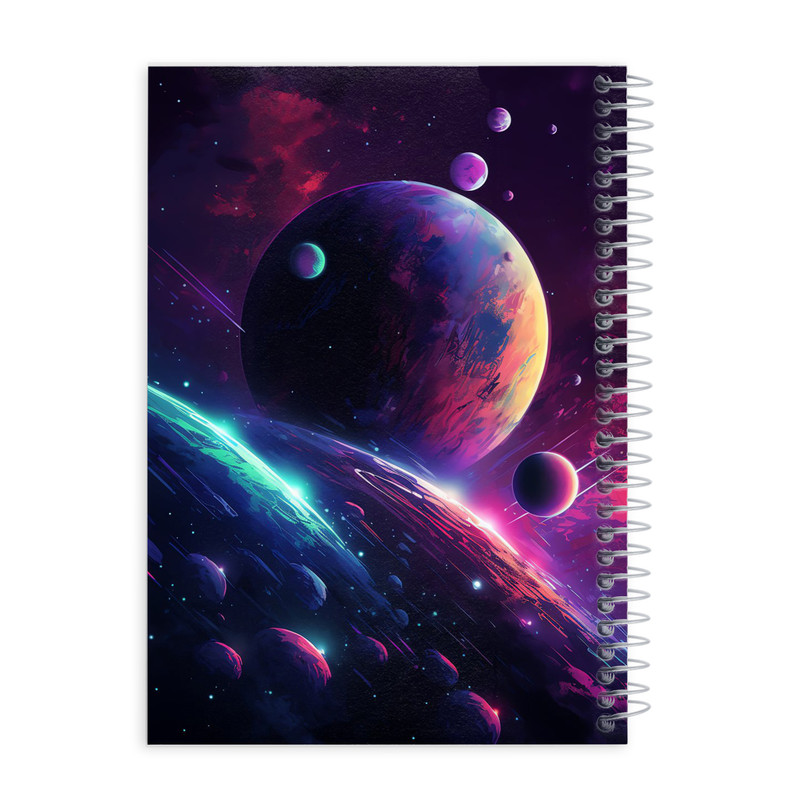 دفتر مشق ۱۰۰ برگ طرح کهکشان کد Vz91