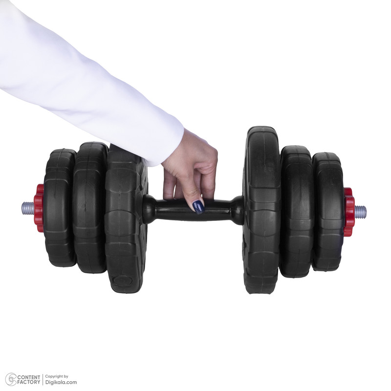 دمبل رادیس فیت مدل DVP-10mix1-v1 وزن 10 کیلوگرم بسته 2 عددی
