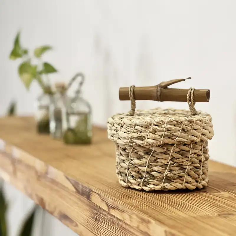 ظرف حصیری مدل روستیک