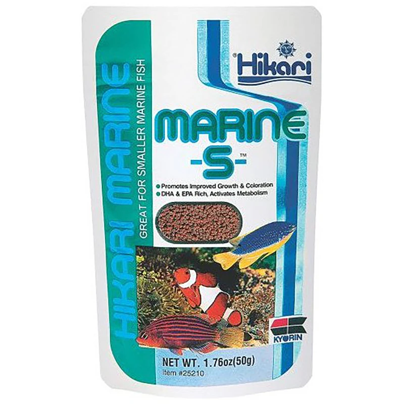 غذای ماهی آکواریوم هیکاری مدل Marine S وزن 50 گرم