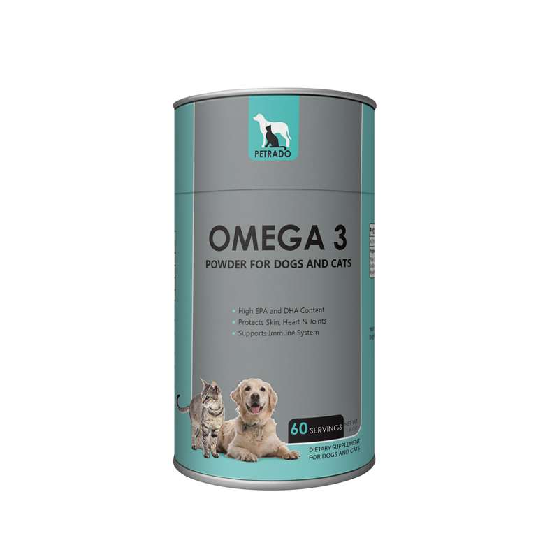 مکمل غذای سگ و گربه پترادو مدل امگا 3 وزن 45 گرم