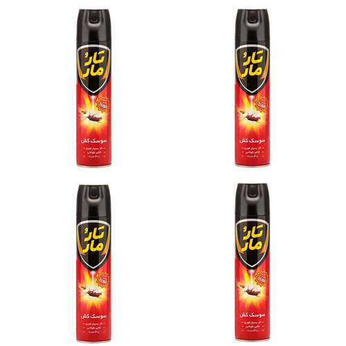 اسپری سوسک کش تارومار مدل killer حجم 400 میلی لیتر مجموعه 4 عددی