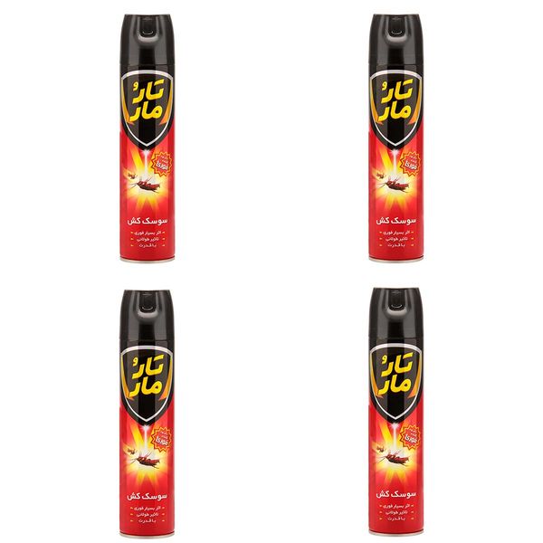 اسپری سوسک کش تارومار مدل killer حجم 400 میلی لیتر مجموعه 4 عددی اسپری سوسک کش تارومار مدل killer حجم 400 میلی لیتر مجموعه 4 عددی