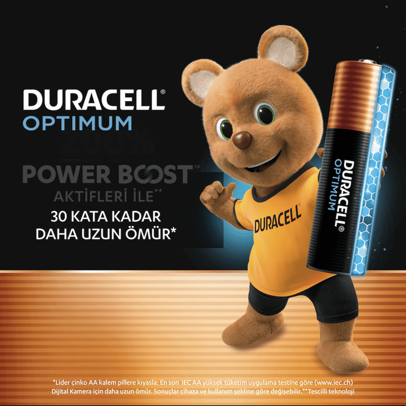 باتری قلمی دوراسل مدل OPTIMUM بسته 6 عددی