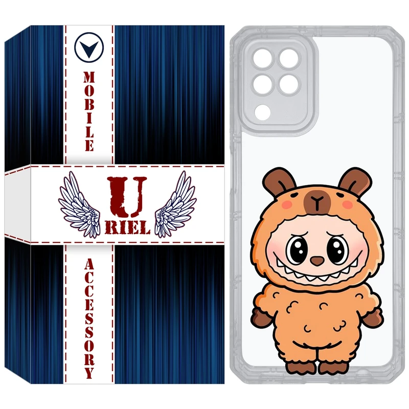 کاور یوریل مدل Clear کد 110 طرح لبوبو Labubu مناسب برای گوشی موبایل سامسونگ Galaxy A22 4G / M32 / M22