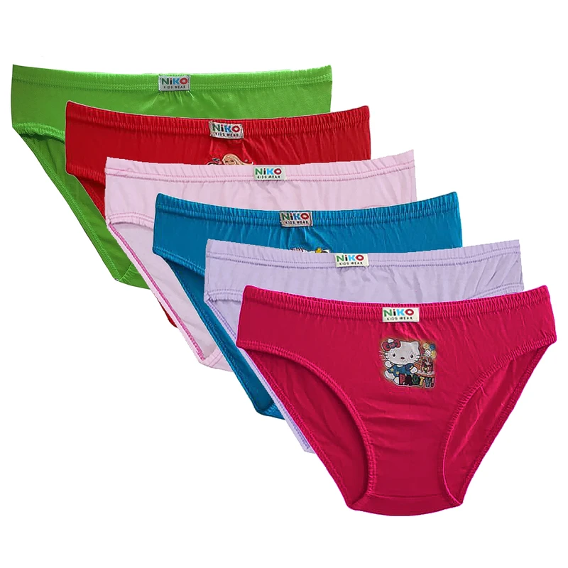 شورت دخترانه مدل 954563 نیکو بسته 6 عددی