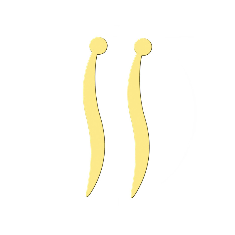 گوشواره طلا 18 عیار زنانه کرابو مدل Kr5124