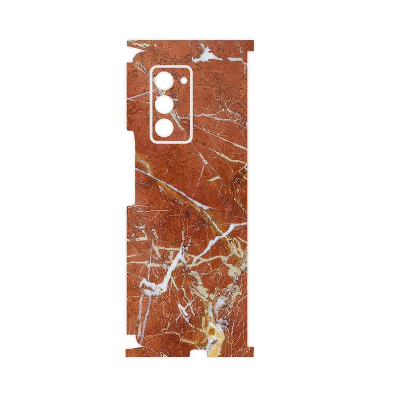 برچسب پوششی ماهوت مدل Red Marble-FullSkin مناسب برای گوشی موبایل سامسونگ Galaxy Z FOLD 2