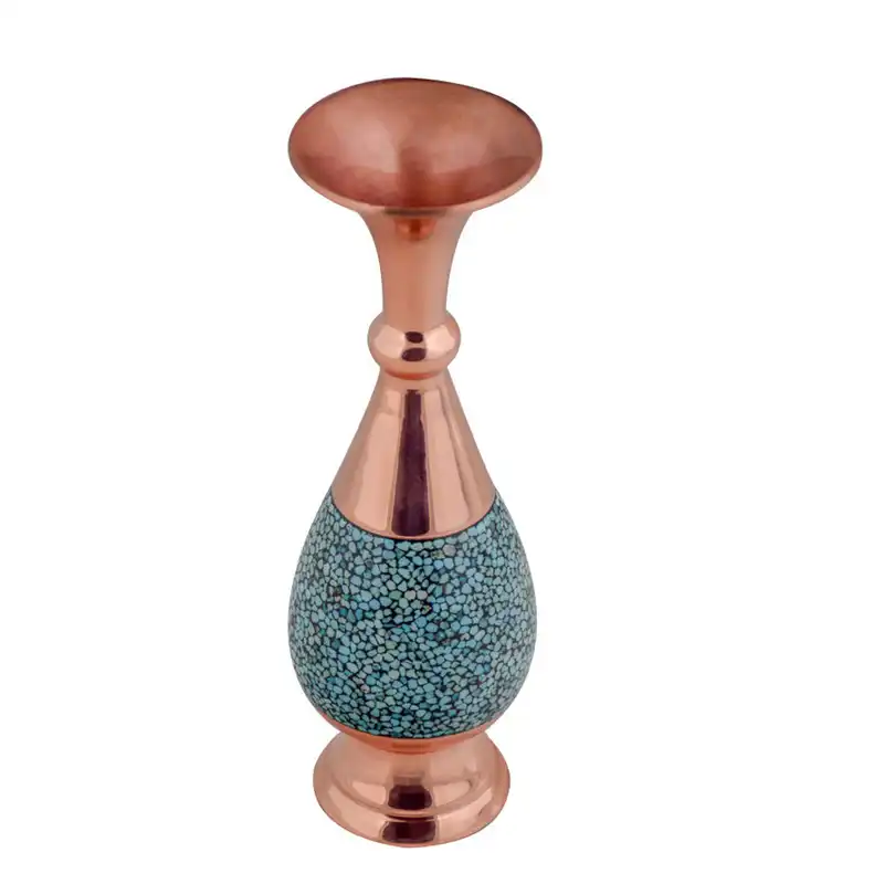 گلدان فیروزه کوبی کد 87458