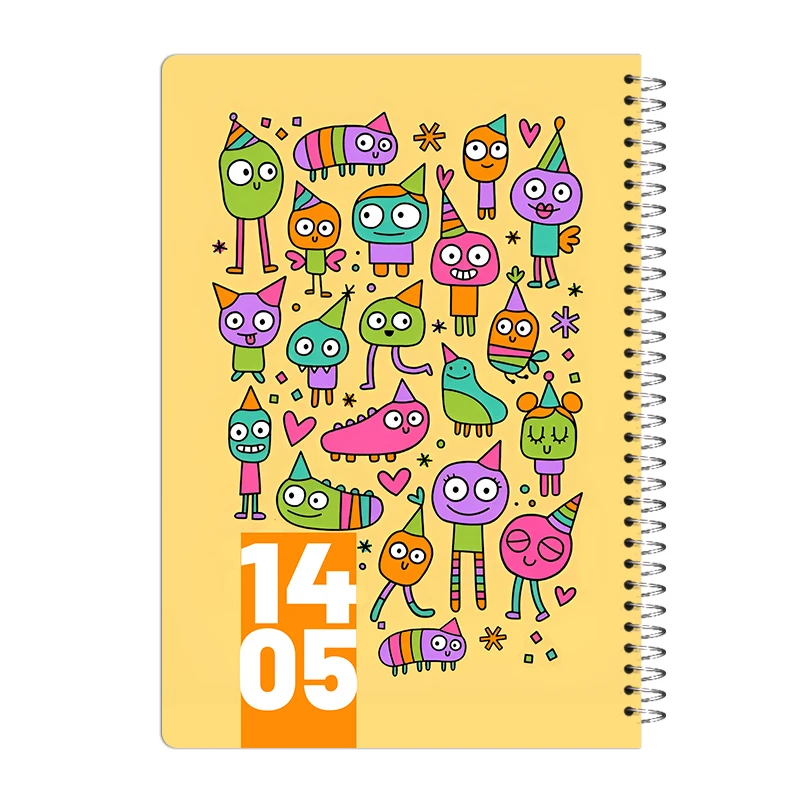  سررسید رقعی سال 1405 آی چاپ مدل فانتزی طرح کیوت کد sr03