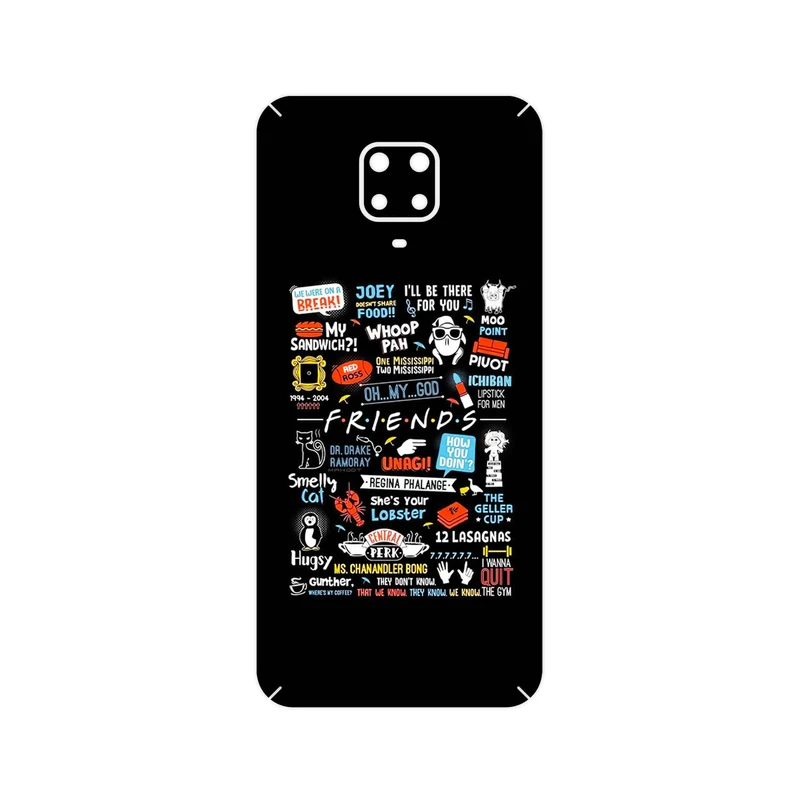برچسب پوششی ماهوت مدل Friends 2 مناسب برای گوشی موبایل شیائومی Redmi Note 9 Pro